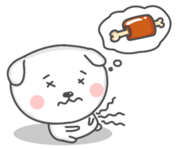 Mallow the White Pup sticker #8179489