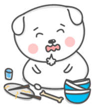 Mallow the White Pup sticker #8179490