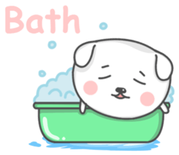 Mallow the White Pup sticker #8179493