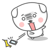 Mallow the White Pup sticker #8179499