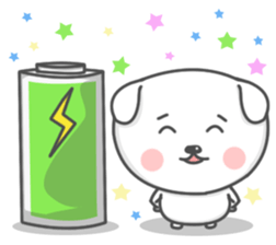 Mallow the White Pup sticker #8179513