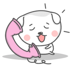 Mallow the White Pup sticker #8179521
