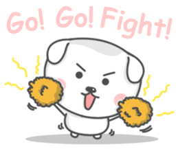 Mallow the White Pup sticker #8179522