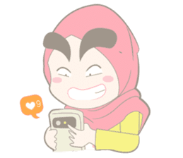 Alis Tebal Hijab Girl sticker #8180207