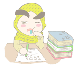 Alis Tebal Hijab Girl sticker #8180212