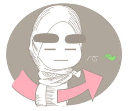 Alis Tebal Hijab Girl sticker #8180214