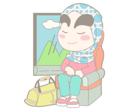 Alis Tebal Hijab Girl sticker #8180227