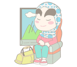 Alis Tebal Hijab Girl sticker #8180227