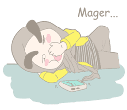 Alis Tebal Hijab Girl sticker #8180229