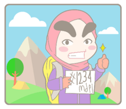 Alis Tebal Hijab Girl sticker #8180231