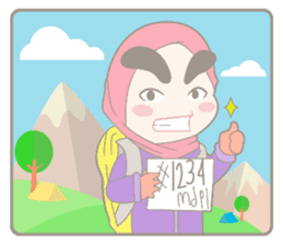 Alis Tebal Hijab Girl sticker #8180231