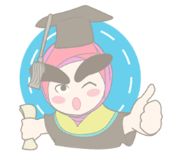 Alis Tebal Hijab Girl sticker #8180235