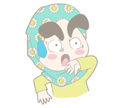 Alis Tebal Hijab Girl sticker #8180236