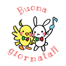The rabbit and the duck italian sticker2 sticker #8180245