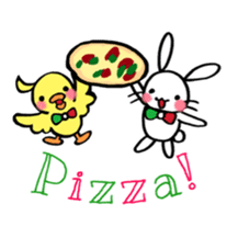 The rabbit and the duck italian sticker2 sticker #8180265