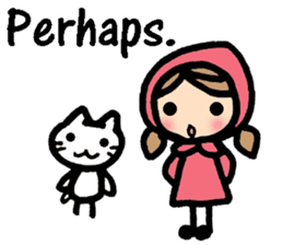 British Englsih with girl and cat sticker #8180337