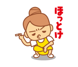 DANGOnoKO 3 Top Knot girl of little mean sticker #8181479