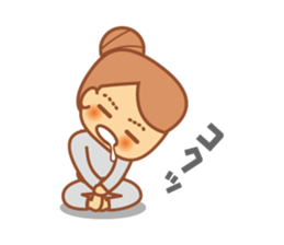 DANGOnoKO 3 Top Knot girl of little mean sticker #8181498