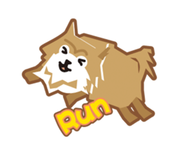 Pomeranian of Tyrol sticker #8181818