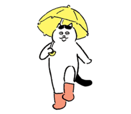 cats who are kurokichi shirokichi sticker #8182230