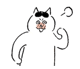 cats who are kurokichi shirokichi sticker #8182235