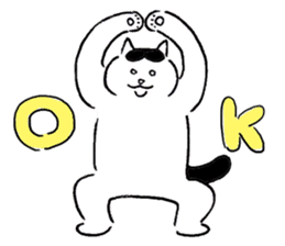 cats who are kurokichi shirokichi sticker #8182236
