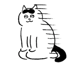cats who are kurokichi shirokichi sticker #8182237