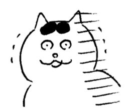 cats who are kurokichi shirokichi sticker #8182239