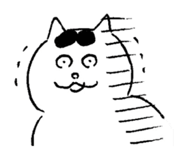 cats who are kurokichi shirokichi sticker #8182239