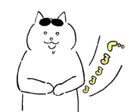 cats who are kurokichi shirokichi sticker #8182240