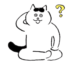 cats who are kurokichi shirokichi sticker #8182242
