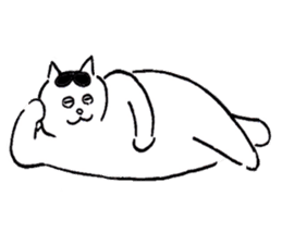 cats who are kurokichi shirokichi sticker #8182245