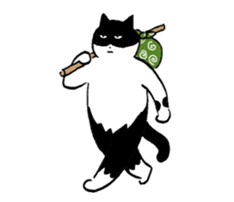 cats who are kurokichi shirokichi sticker #8182251
