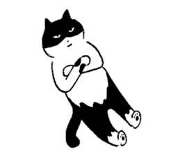 cats who are kurokichi shirokichi sticker #8182252