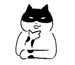 cats who are kurokichi shirokichi sticker #8182253