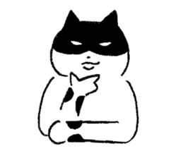 cats who are kurokichi shirokichi sticker #8182253