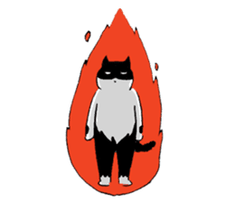 cats who are kurokichi shirokichi sticker #8182257