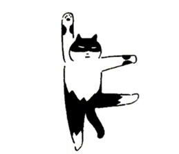 cats who are kurokichi shirokichi sticker #8182260