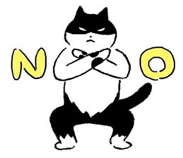cats who are kurokichi shirokichi sticker #8182261
