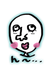 Interesting face sticker #8182285