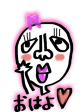 Interesting face sticker #8182302