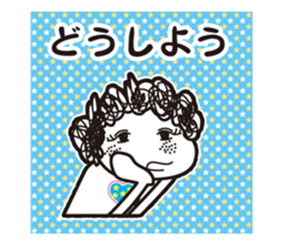 girl tight perm2. sticker #8183049