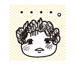 girl tight perm2. sticker #8183057