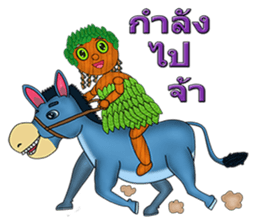 Little wooden puppet sticker #8183313