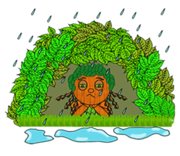 Little wooden puppet sticker #8183322