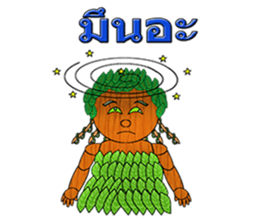 Little wooden puppet sticker #8183323