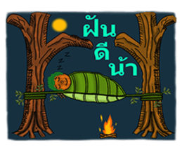 Little wooden puppet sticker #8183327