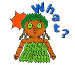 Little wooden puppet sticker #8183331