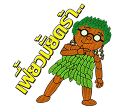 Little wooden puppet sticker #8183335