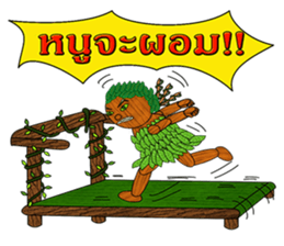 Little wooden puppet sticker #8183343